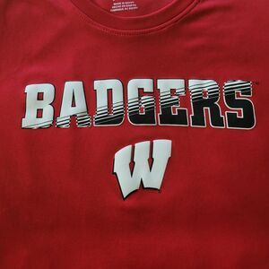 Wisconsin Badgers Gen 2 Short Sleeve Tee Shirt L Youth Apparel Red Sportsware